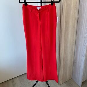 NWT Red Wide-Leg Pants